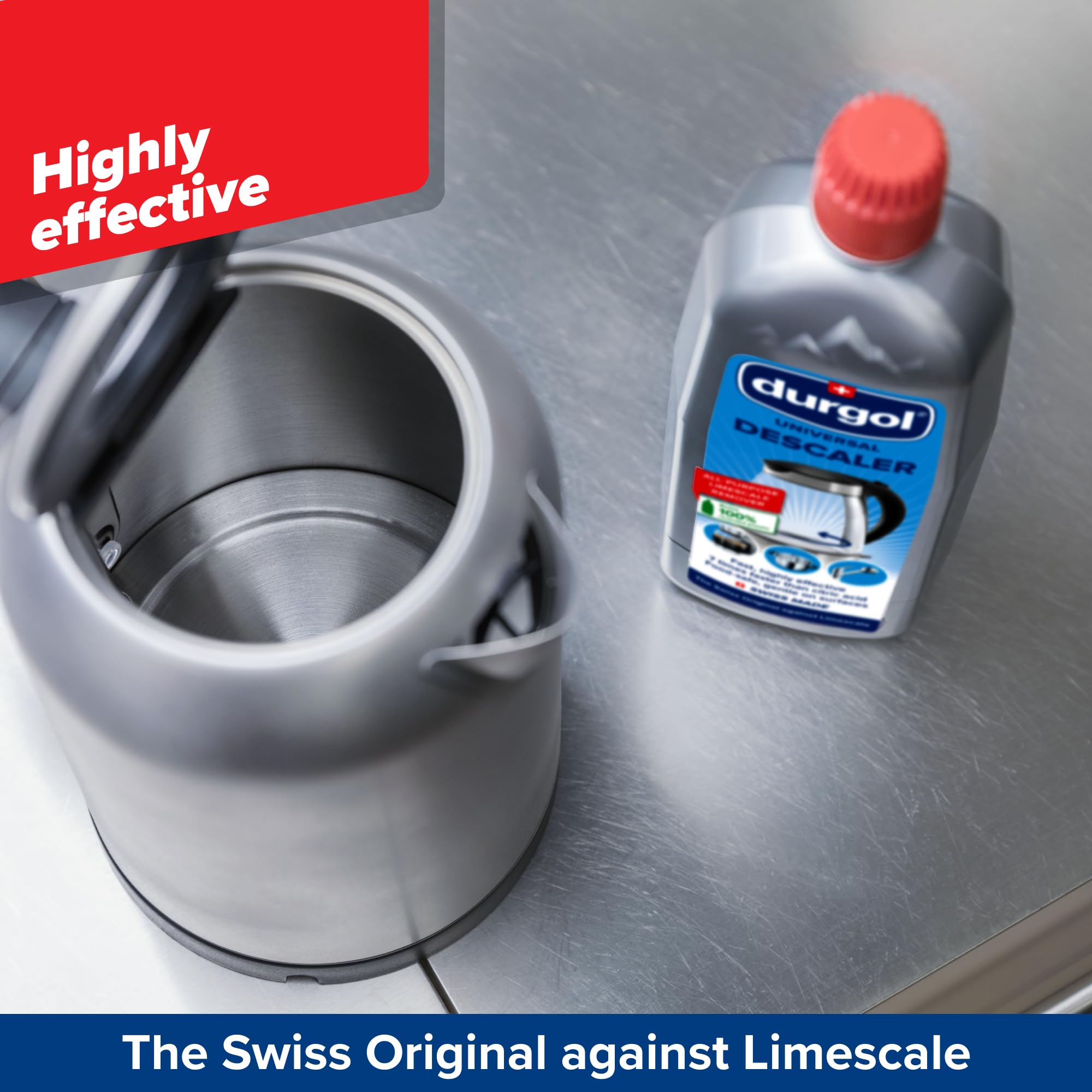 Swiss-made Durgol logo indicating high safety and quality standards.