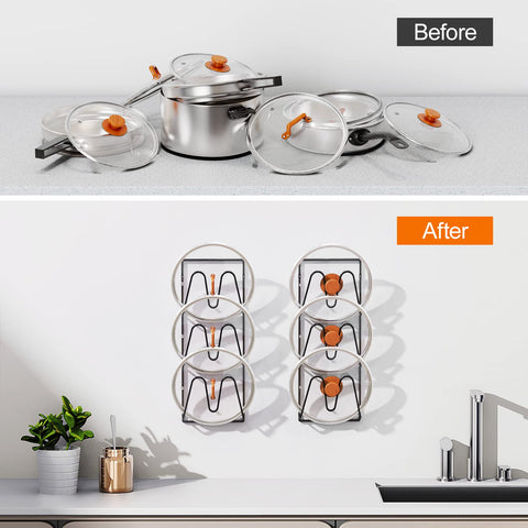 Durmmur black powder-coated lid holder provides durable storage and protection.
