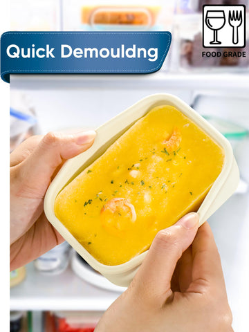 Duseu food-grade silicone stays odorless and safe for freezer use.