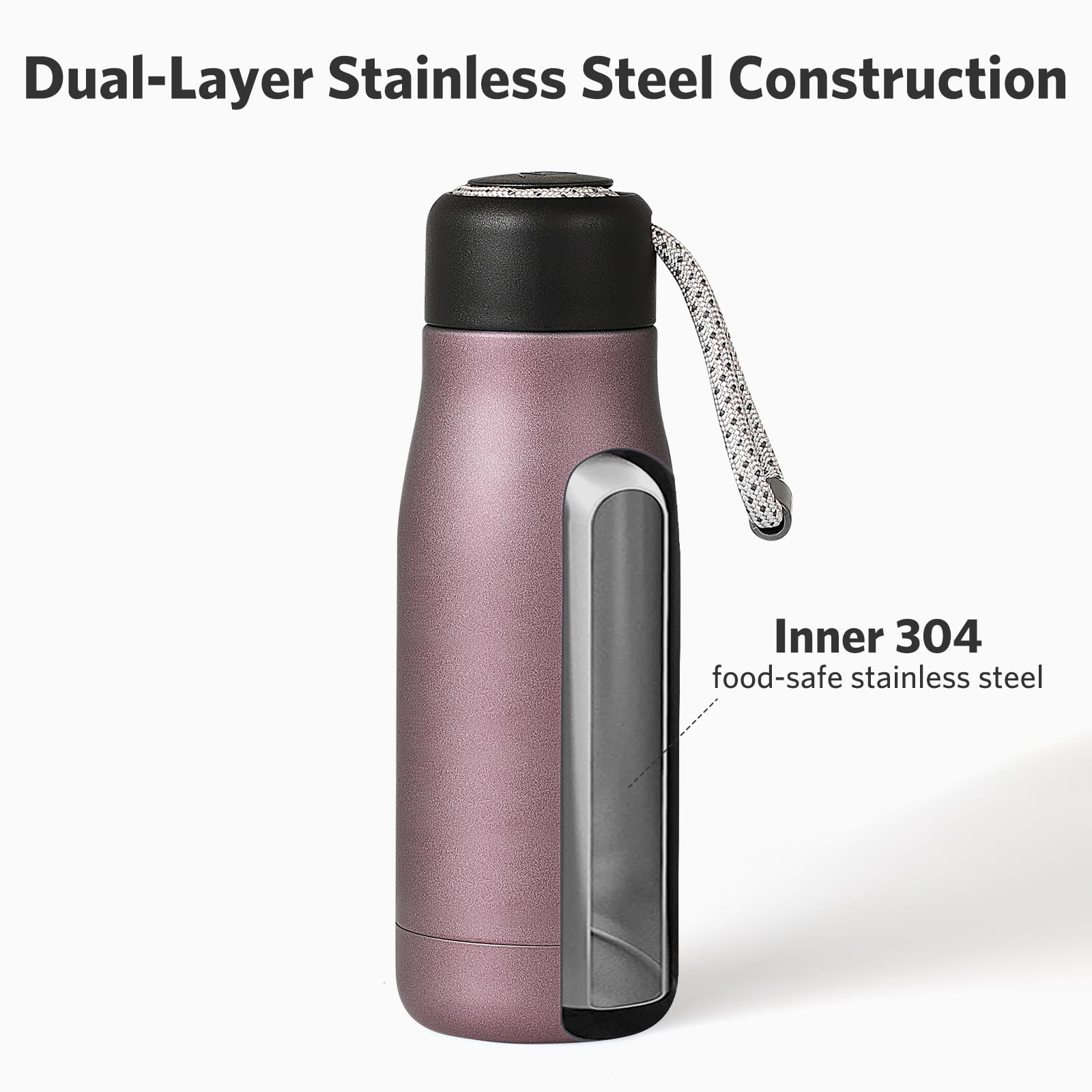Dusgut leak-proof lid ensures a tight seal during travel.