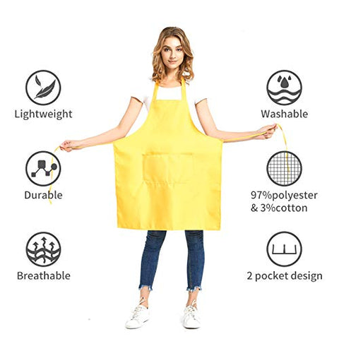 DUSKCOVE pink bib apron, close up of lightweight fabric for easy wear.