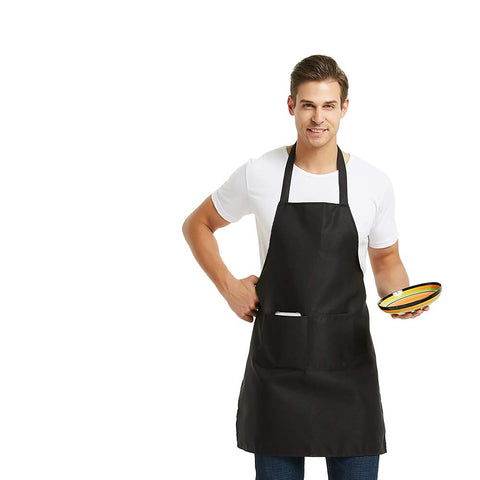 DUSKCOVE unisex pink apron fits a wide range of body types.