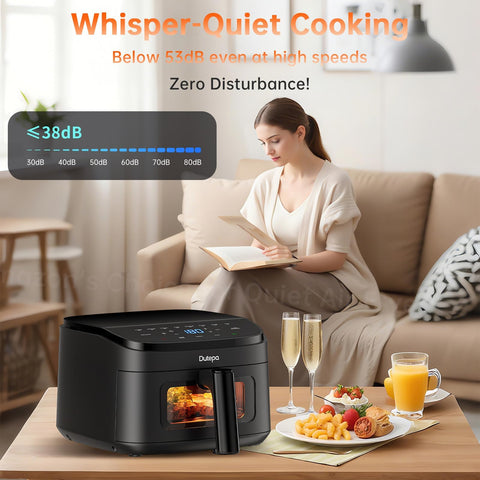 Dutepa air fryer under-cabinet design frees counter space while offering 4.5QT capacity.