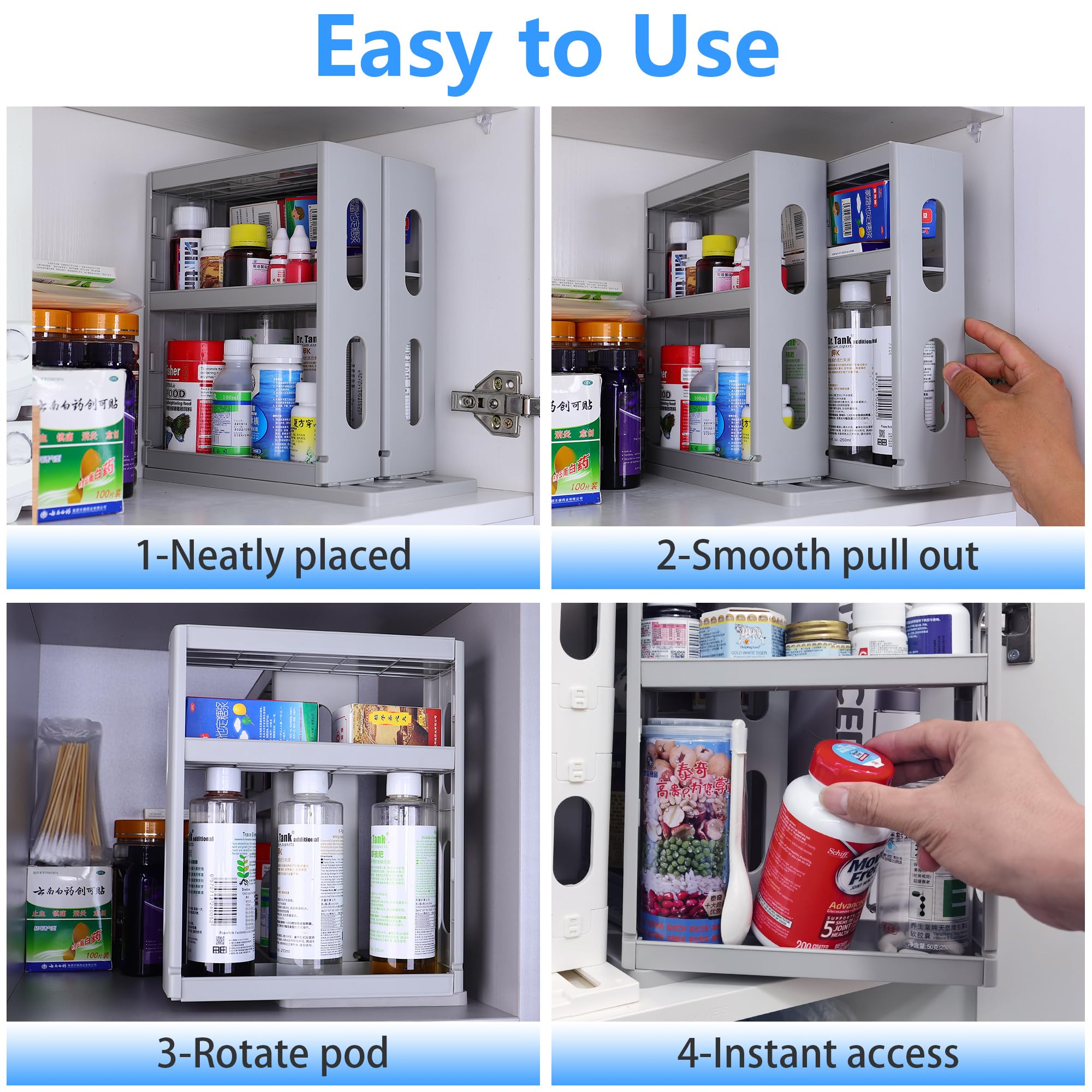 Dutiplus storage rack in bathroom for cosmetics and spices