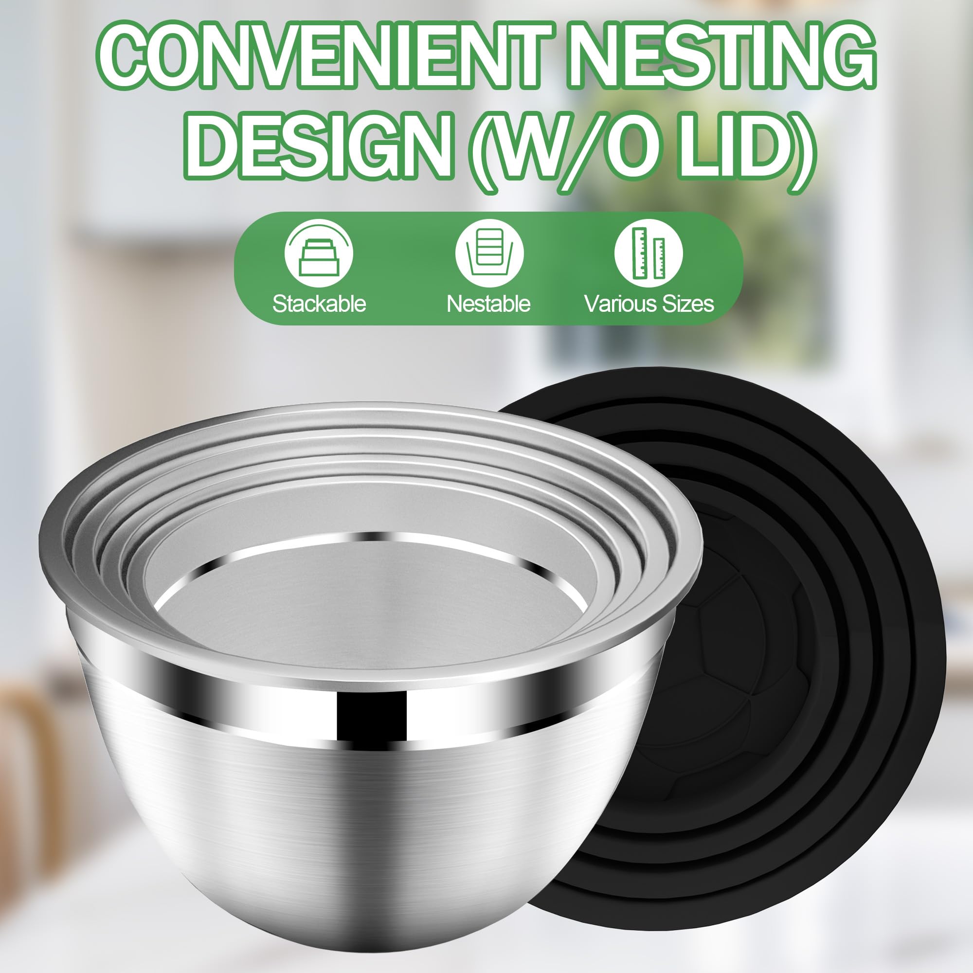 DUTZUN bowls interior shine showing easy cleaning and hygienic prep.