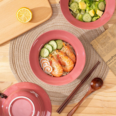 DVJEPJ wooden spoon for easy serving with ramen bowl