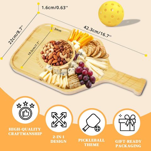 DWATAN bamboo charcuterie board highlights natural grain and durability.