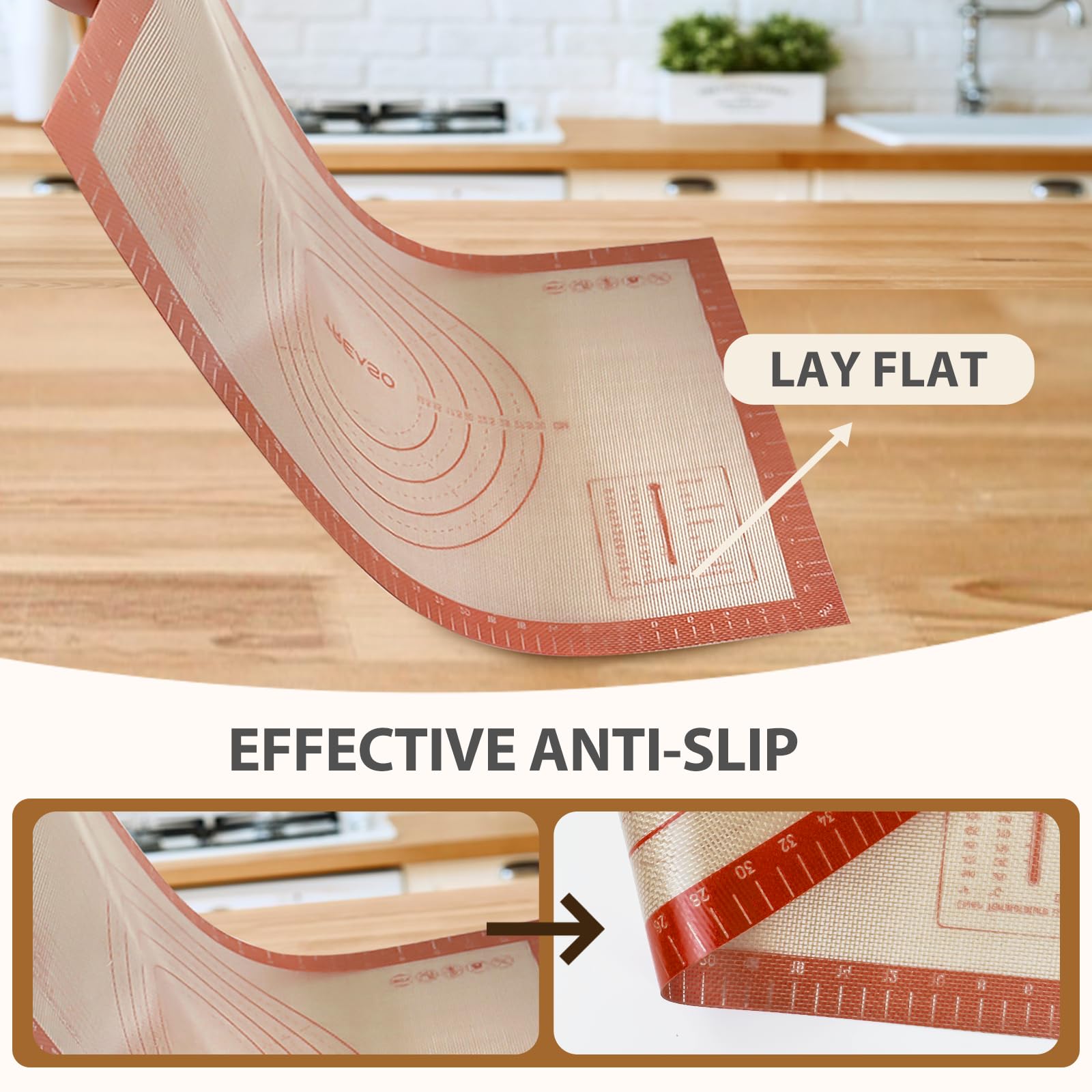 Dwavele pastry mat 28x20 inches for large batches of dough.