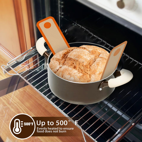 Dwavele silicone bread sling round orange, even heat distribution for even baking.