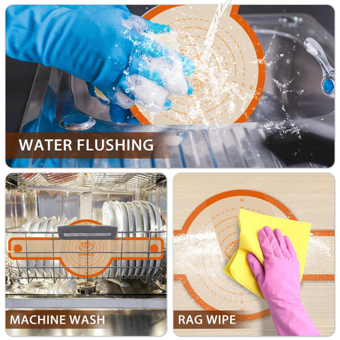 Dwavele silicone bread sling, orange set, showcases non-stick performance during baking.