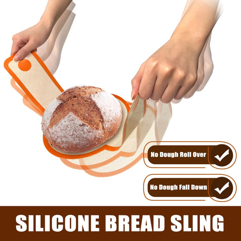 Dwavele bread sling oval orange, durable and reusable kitchen accessory.