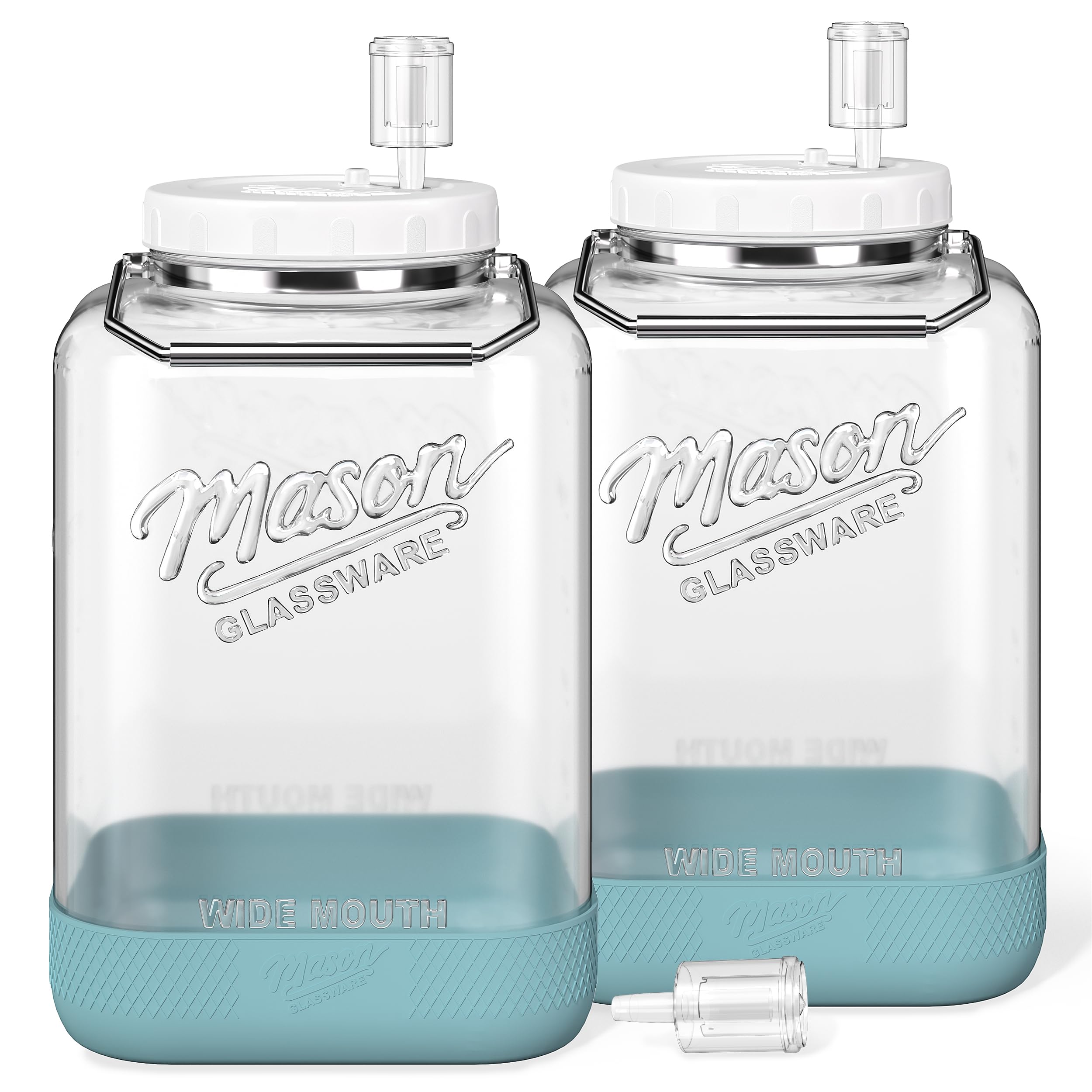 Dwbligt 2-gallon fermentation jar with airlock for large-batch fermentation.