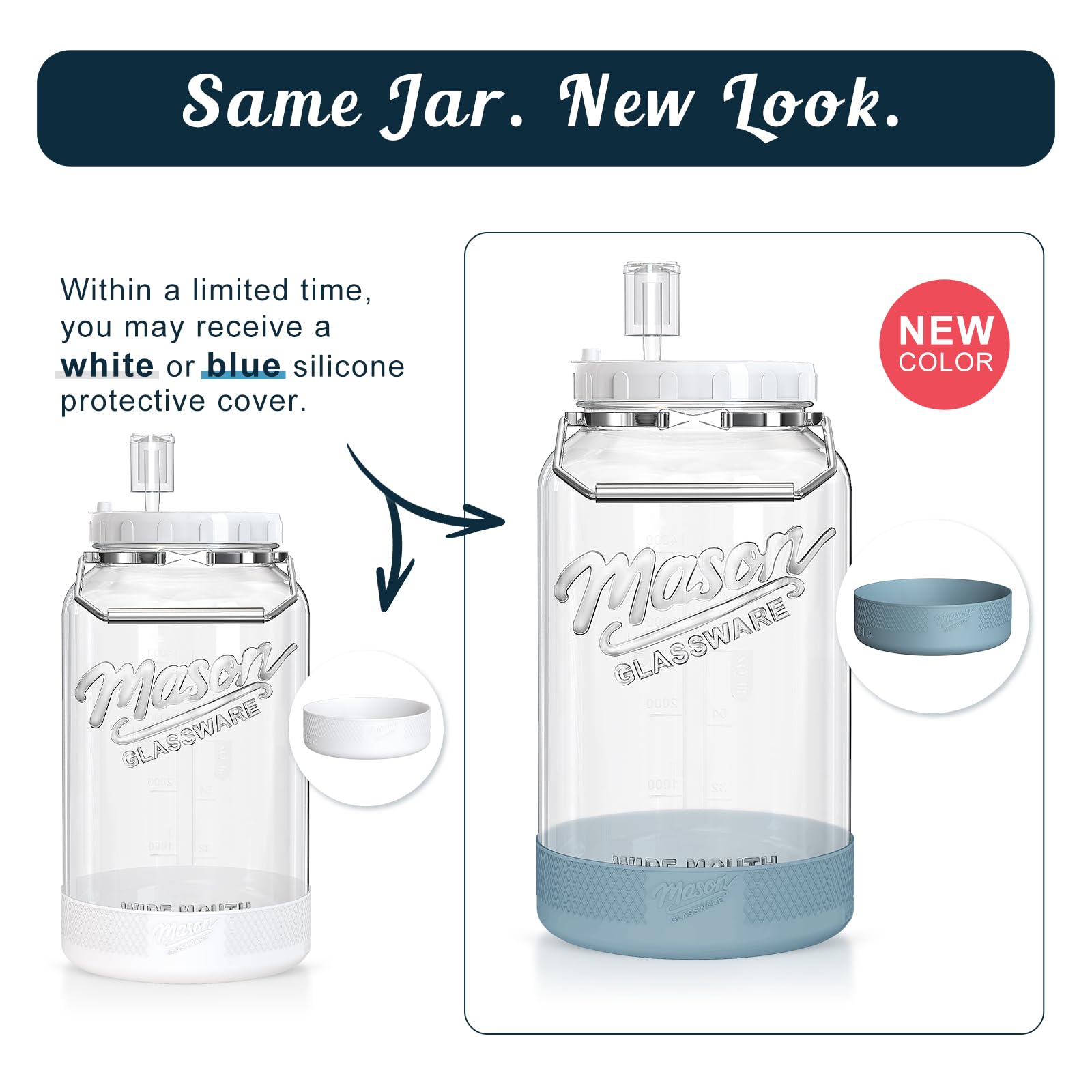 Dwbligt airlock set helps control fermentation bubbles and keep jars clean.