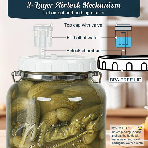 Dwbligt airtight lids and gaskets provide secure fermentation sealing.