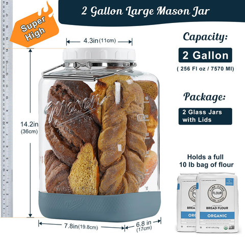 Dwbligt airtight lid with silicone gasket preserves contents and freshness.