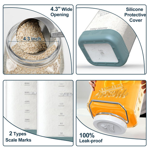 Dwbligt crystal-clear square fermentation jar shows progress at a glance.