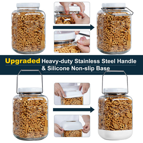 Dwbligt decorative jar doubles as stylish kitchen display for drinks.