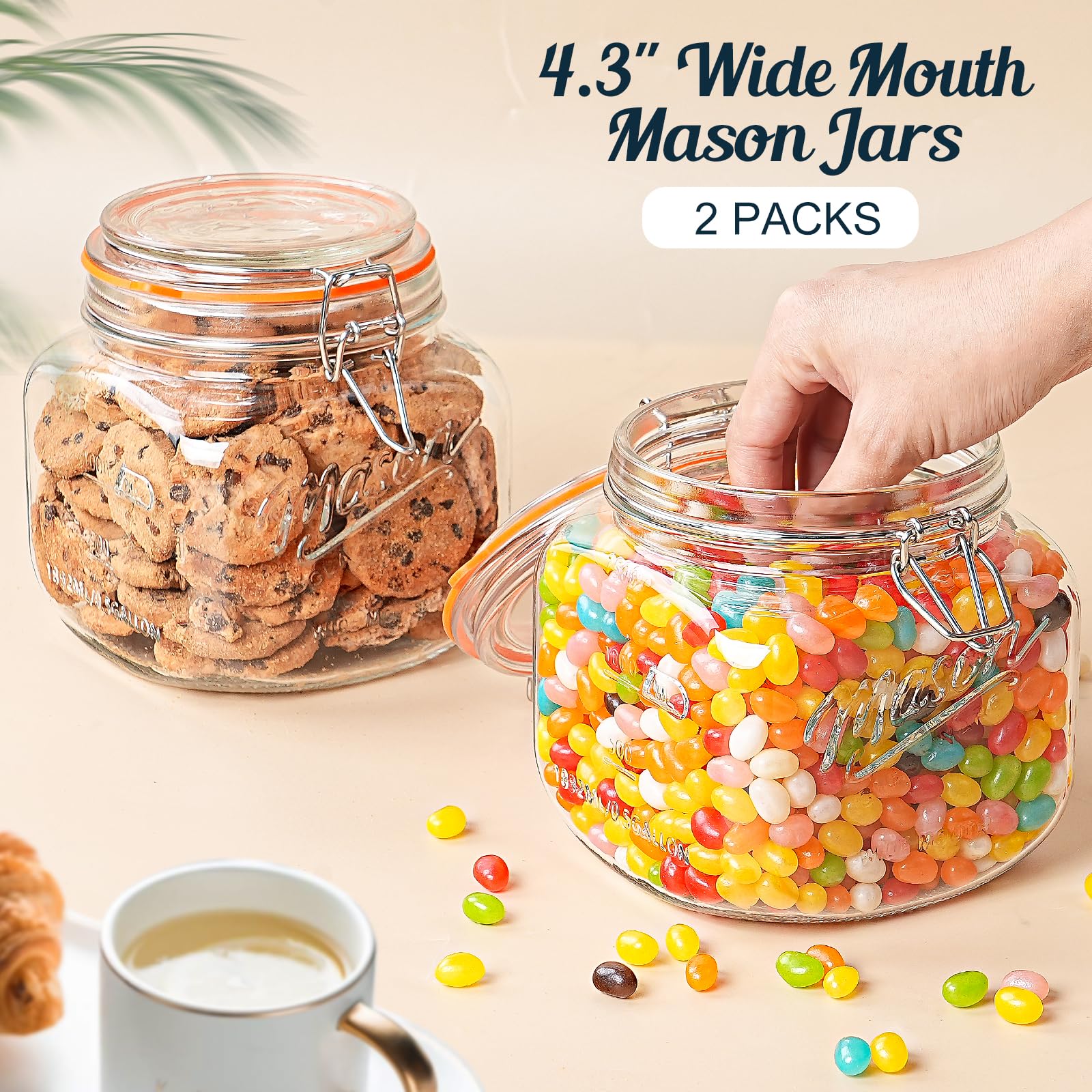 Dwbligt dishwasher-safe, lead-free glass for easy cleaning.