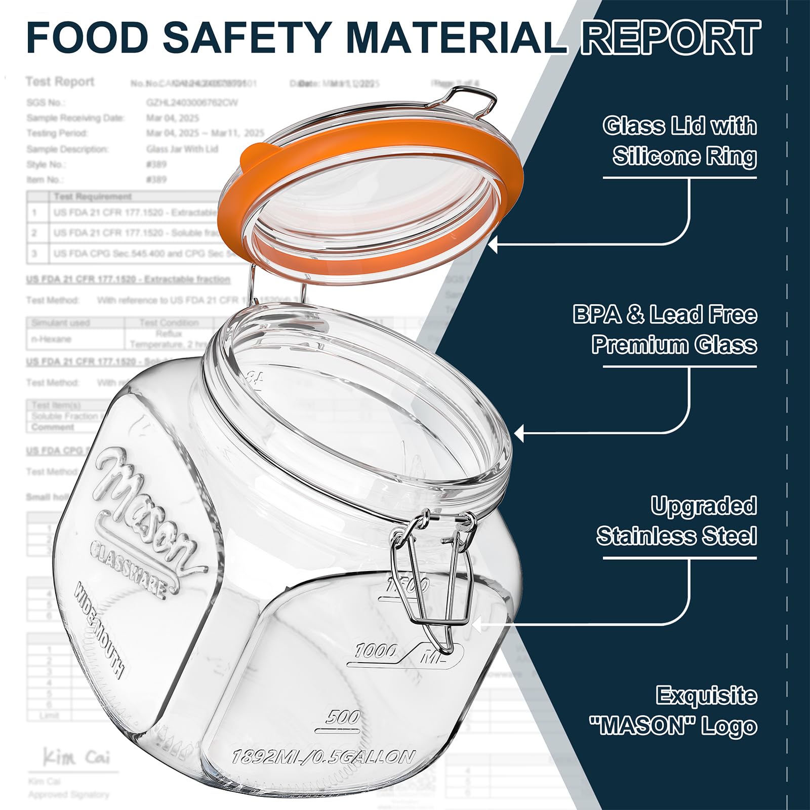 Dwbligt jar displays dual oz-ml markings for precise measurements.