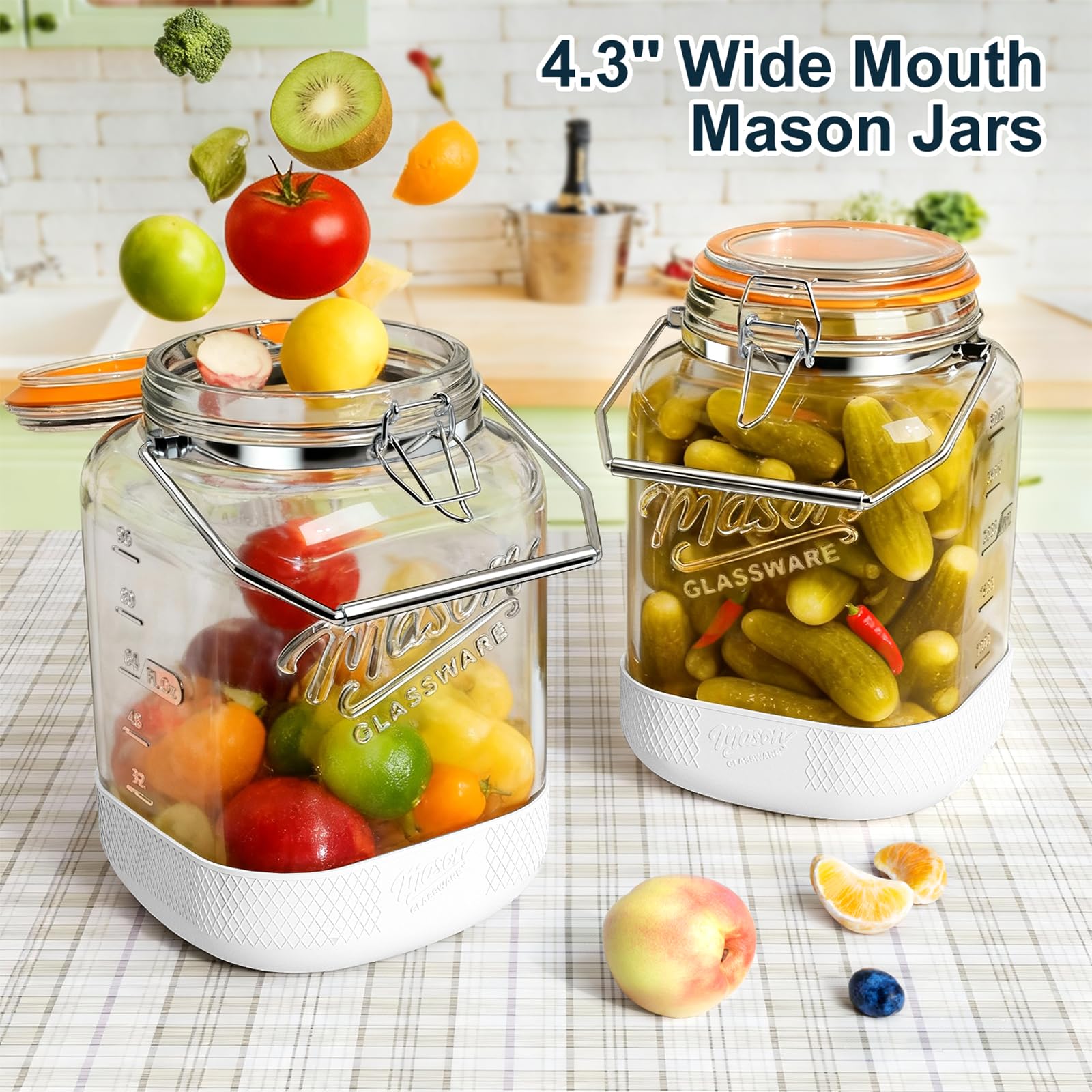 Dwbligt jar side features dual OZ/ML scale for quick measurement.