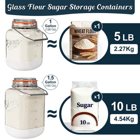 Dwbligt storage jar is ideal for flour, oats, rice, and more.