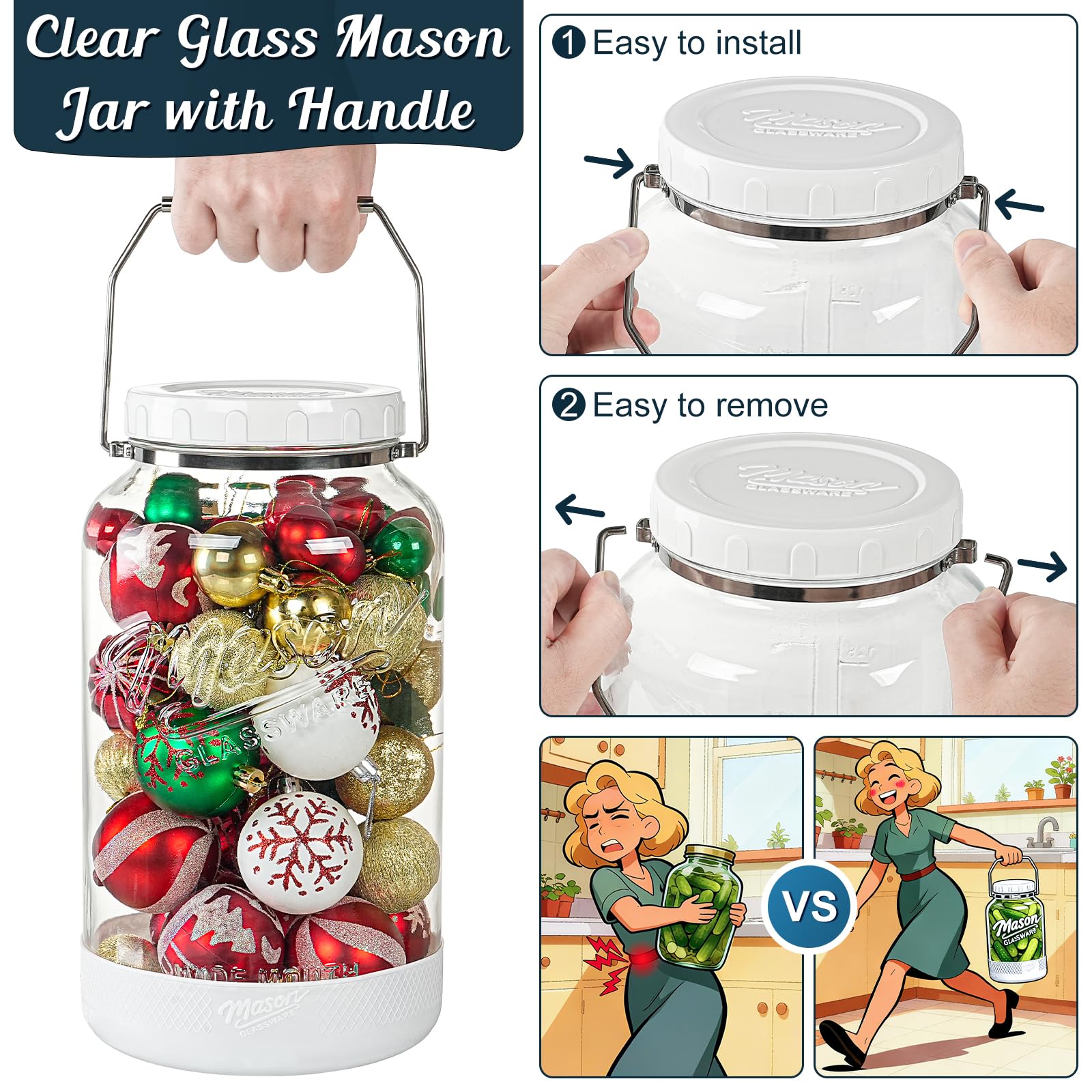 Dwbligt two pack mason jar set for bulk storage and batch projects.