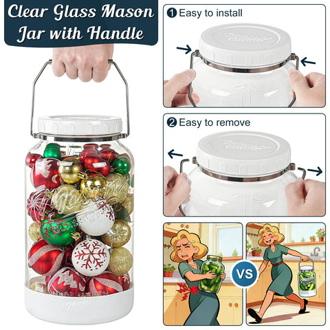 Dwbligt two pack mason jar set for bulk storage and batch projects.