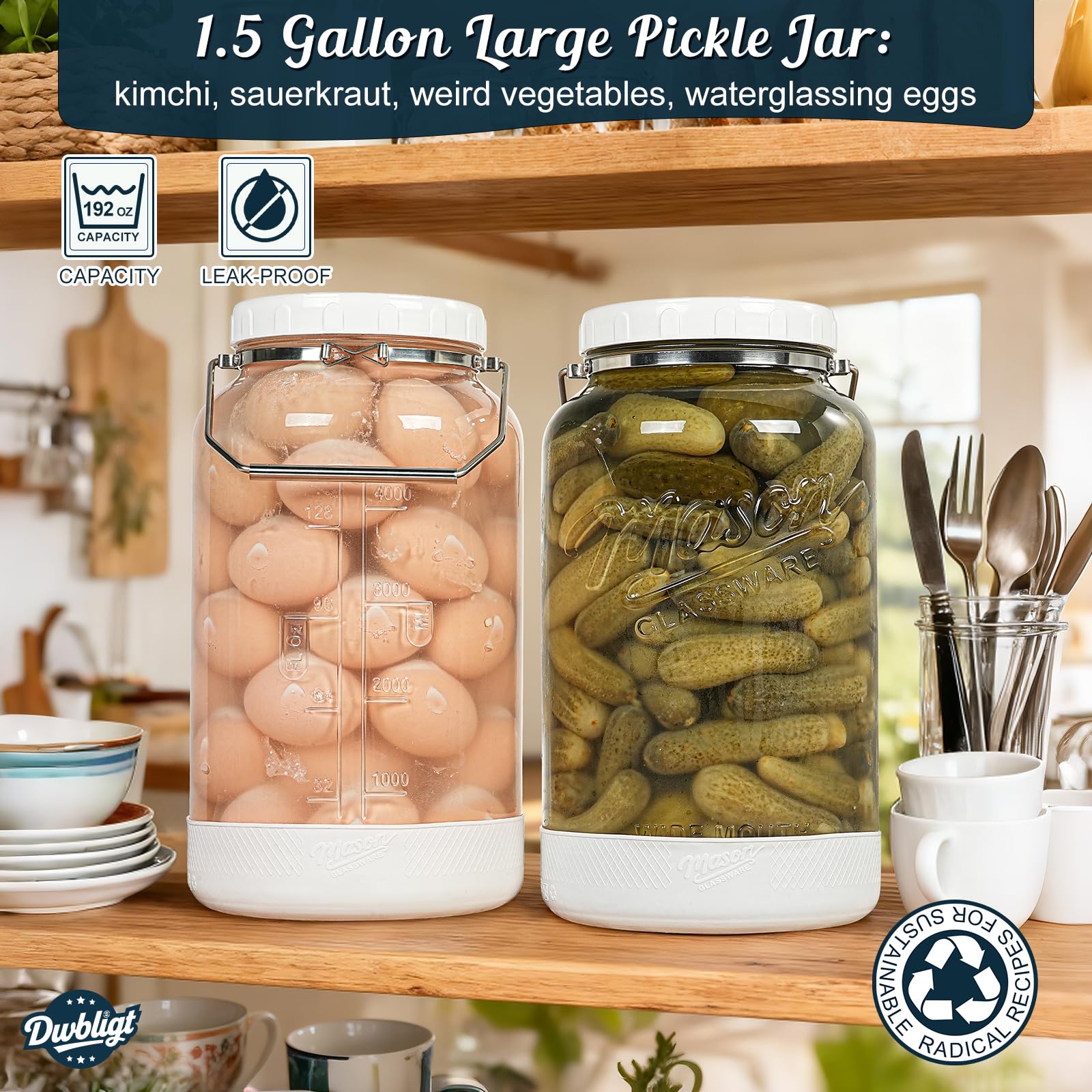 Dwbligt wide mouth opening aids loading large ingredients and easy cleaning.