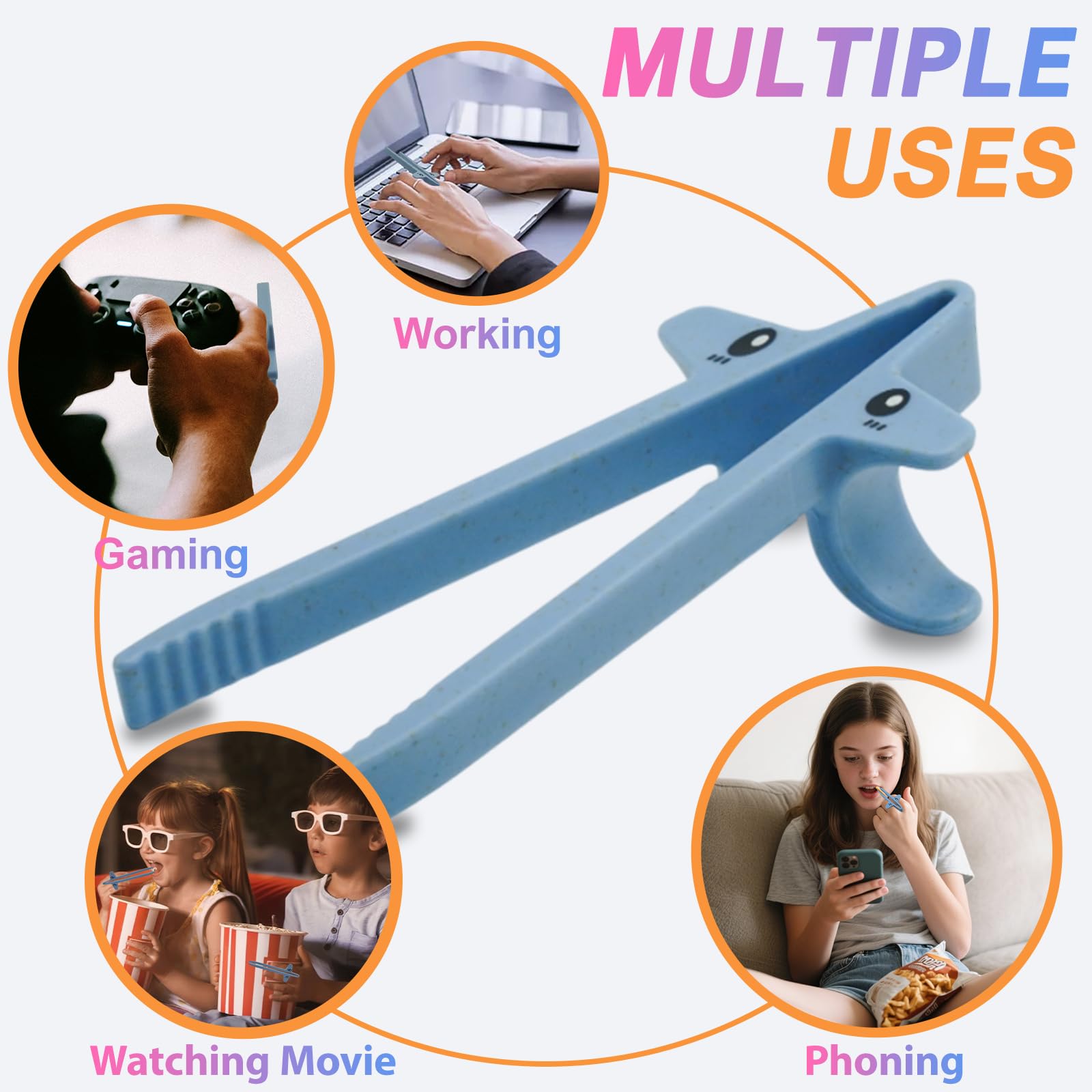 DWEHSHIELD wheat straw chopsticks lightweight and eco-friendly