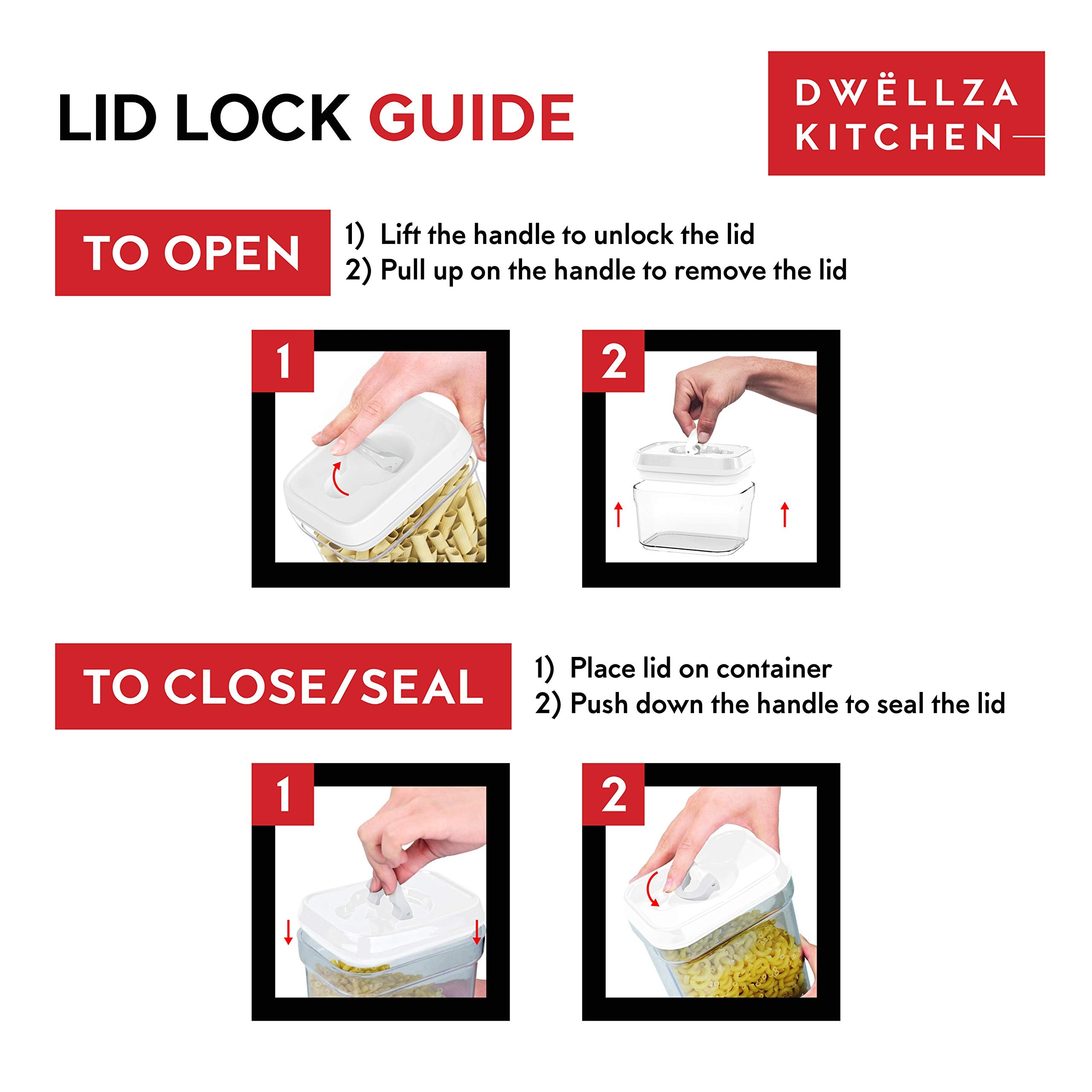 DWËLLZA KITCHEN BPA-free plastic preserves flavor without taint.