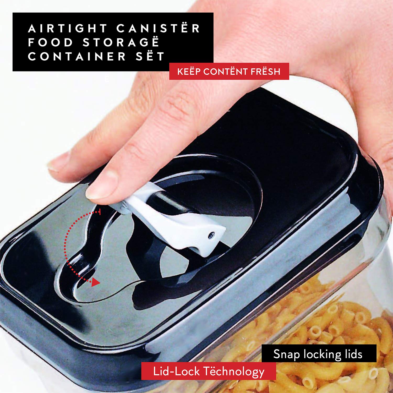 DWËLLZA KITCHEN dishwasher-safe containers, hand-wash lids.