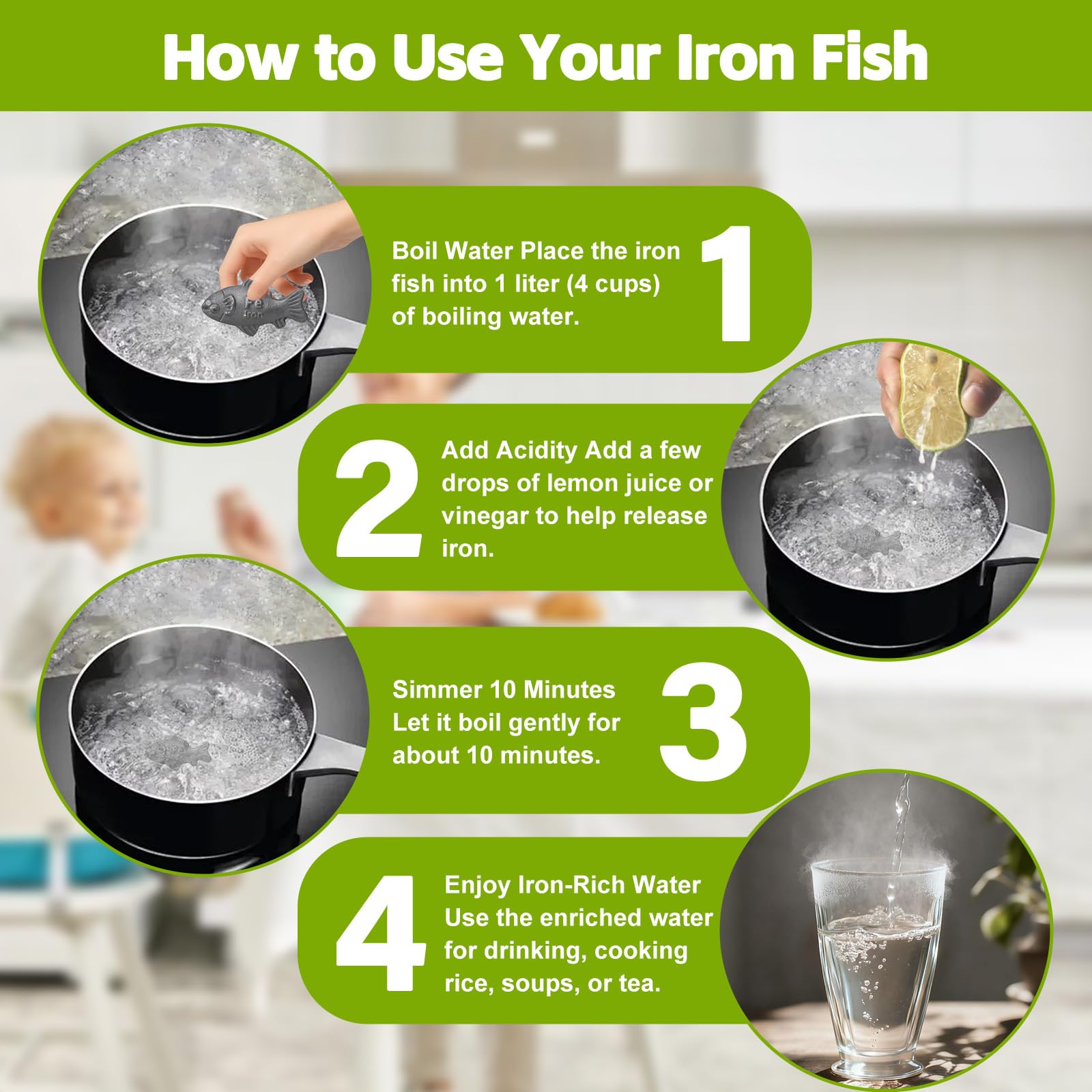 DWETG iron fish drying on suction hook after use