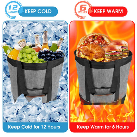 Dwscroad insulated cooler bag leakproof seams prevent leaks when ice melts.