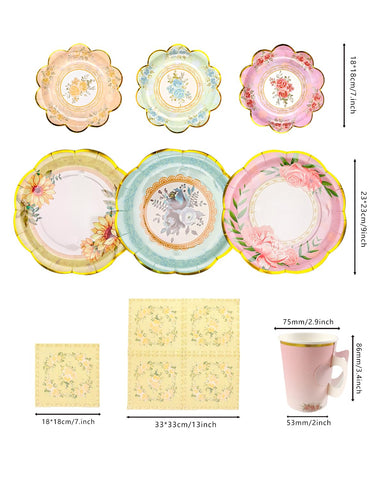 Dwsiplytg floral 7-inch plates add color and convenience to casual gatherings.