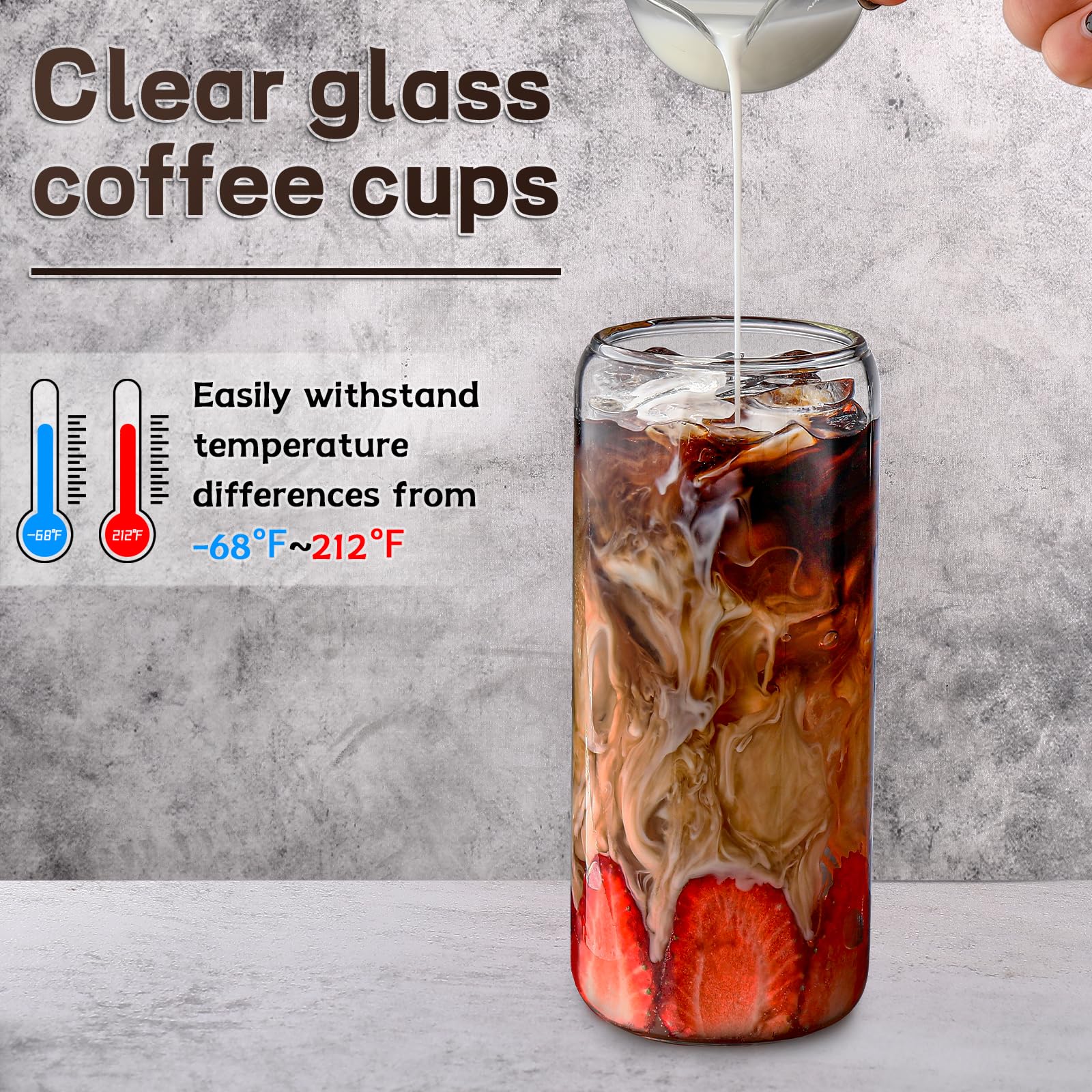 DWTS Danweitesi crystal-clear borosilicate glass quality and clarity.