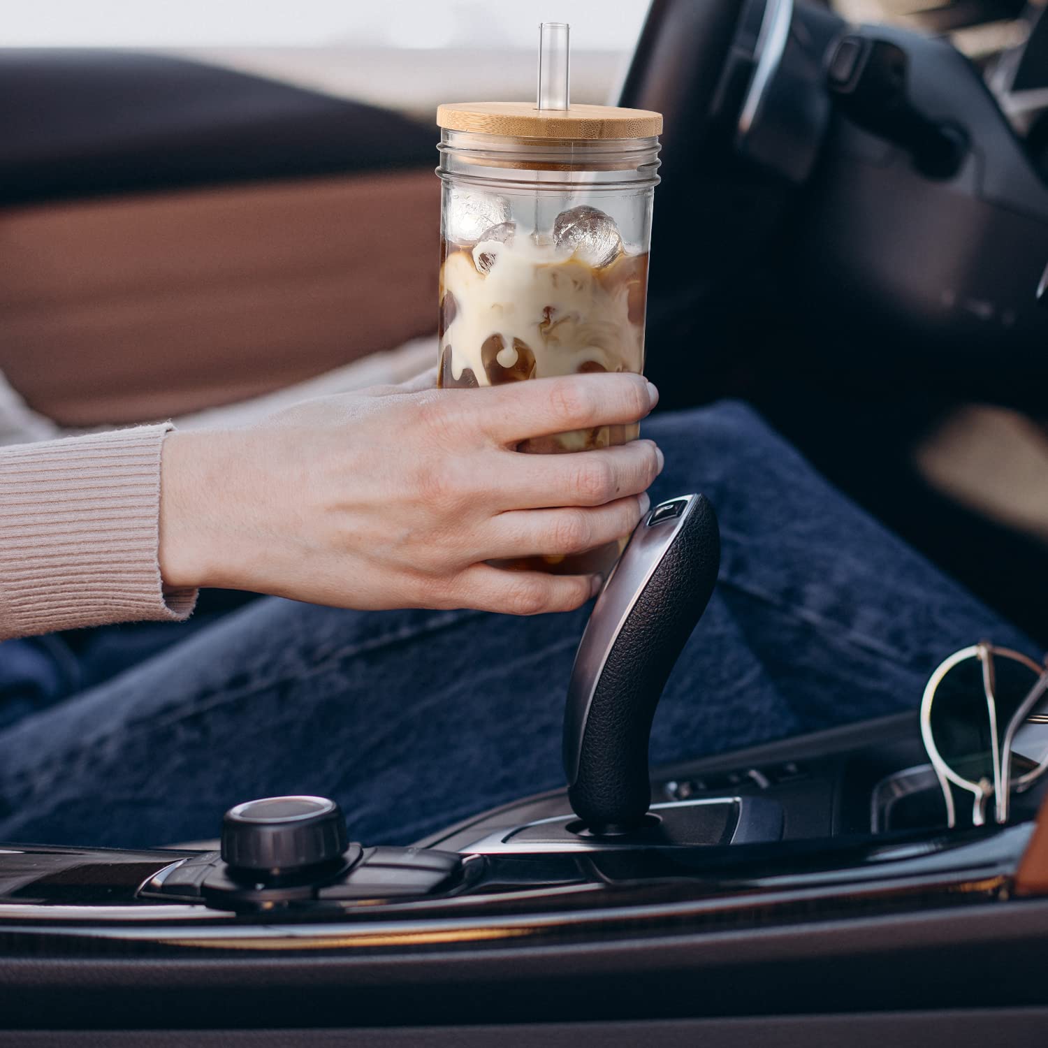 DWTS DANWEITESI iced coffee glass suited for home cafe rituals.