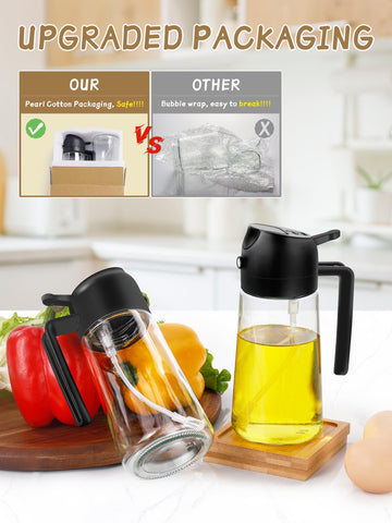DWTS DANWEITESI 16oz glass bottle for easy filling and refilling.