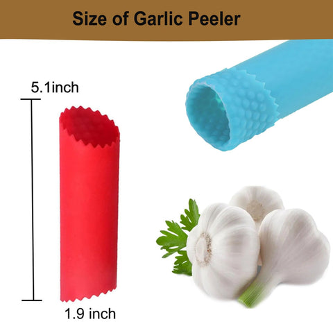 DXary garlic peeler set colorful eight colors pack helps family organization