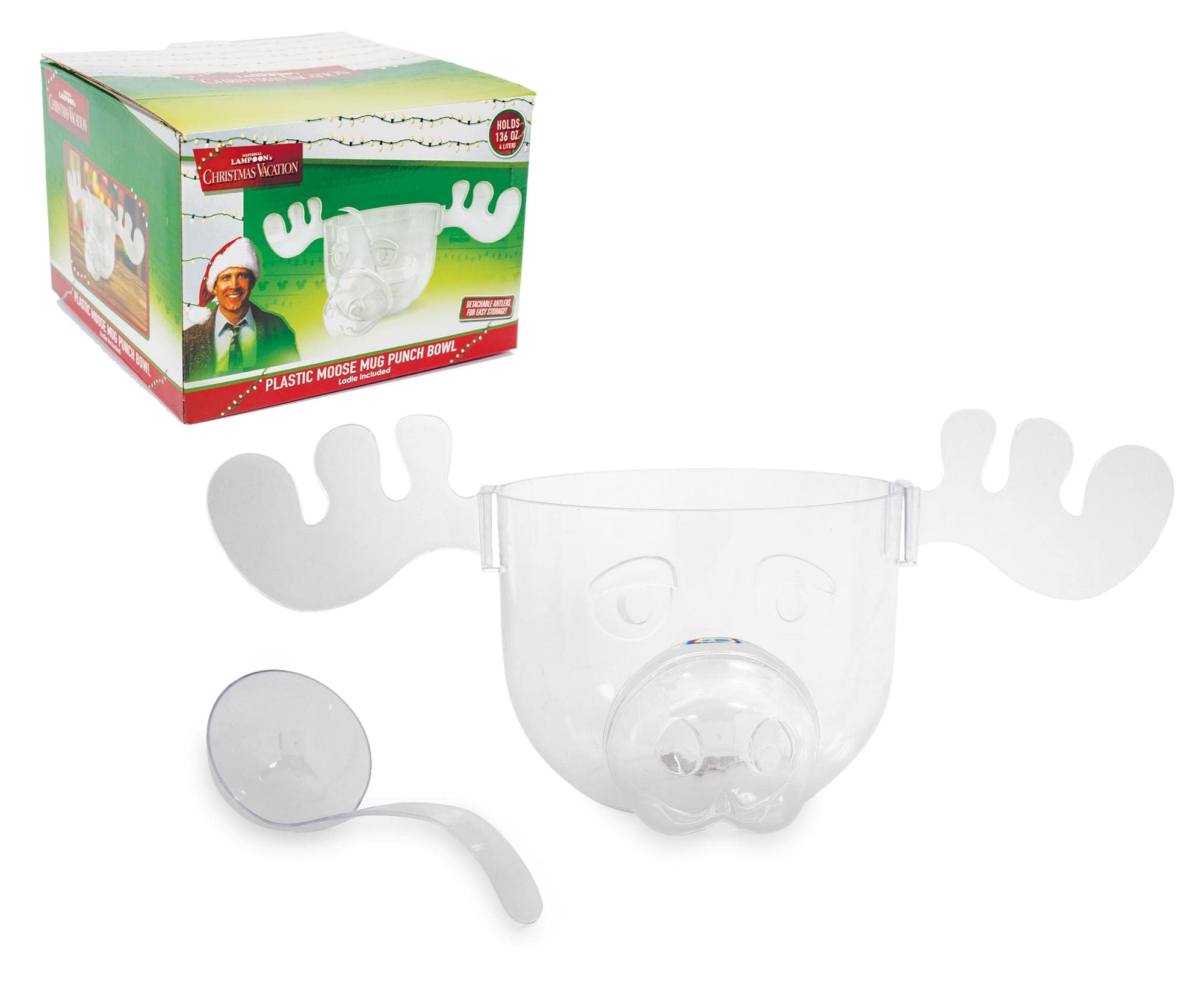 Dycica Marty Moose punchbowl with moose head design for festive entertaining.