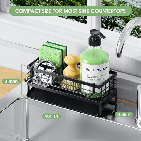 DYFVREN anti-slip base keeps the caddy stable on your counter while you reach for sponges.