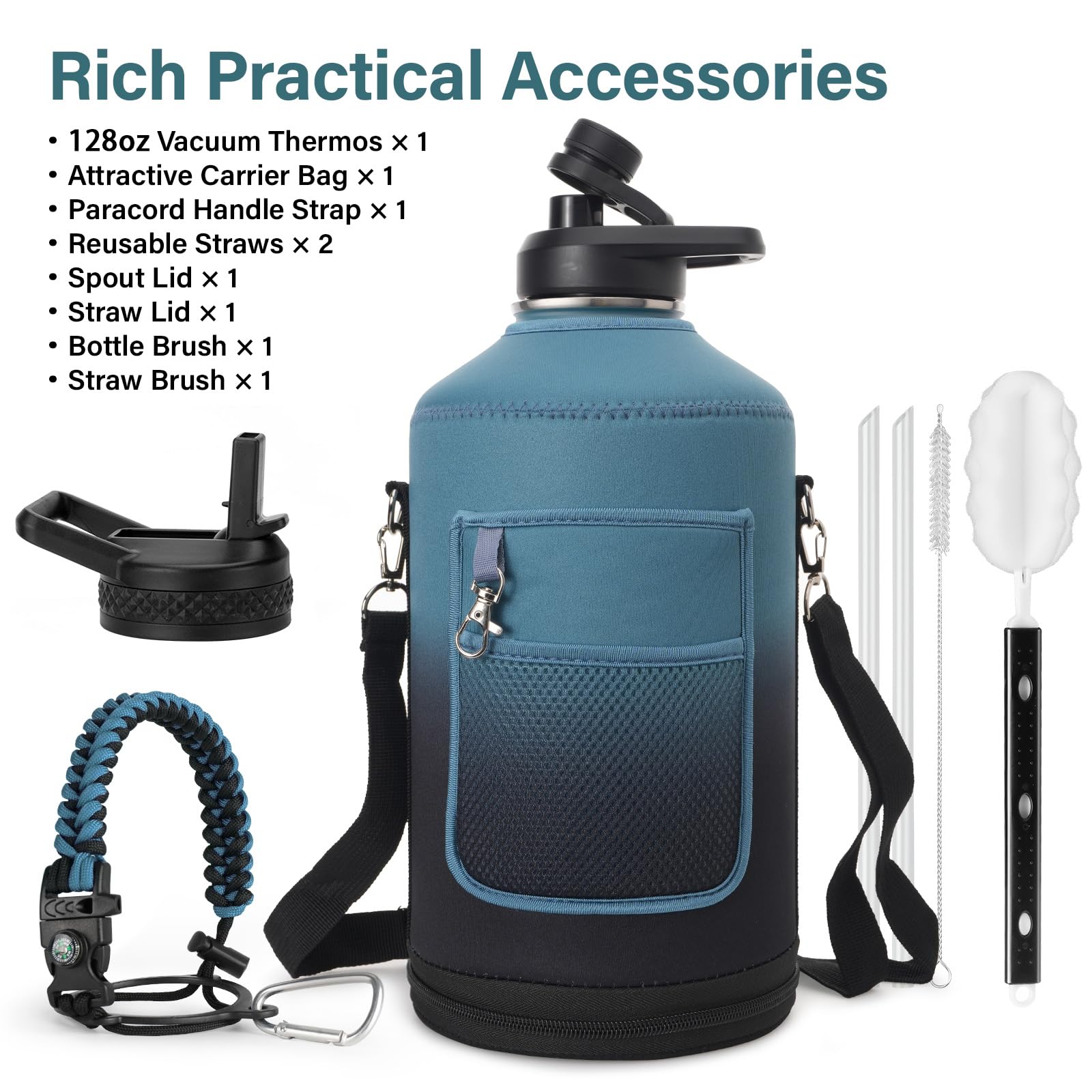 DYSANKY bottle carrier bag with strap for easy outdoor transport.