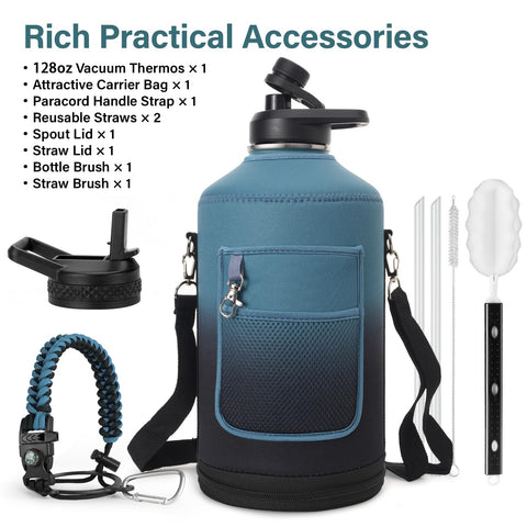 DYSANKY bottle carrier bag with strap for easy outdoor transport.