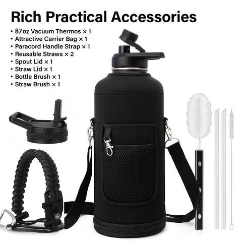 DYSANKY bottle carrier bag with strap for hiking and travel convenience.
