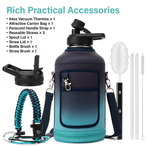 DYSANKY bottle carrier bag with strap for easy transport