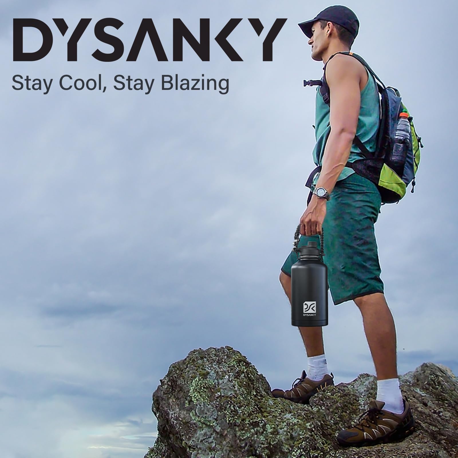 DYSANKY bottle vacuum insulation maintains beverage temperature on the go