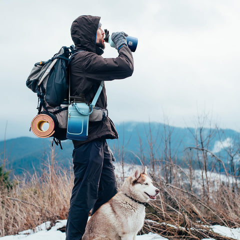 DYSANKY insulated bottle compass included aids navigation during outdoor adventures