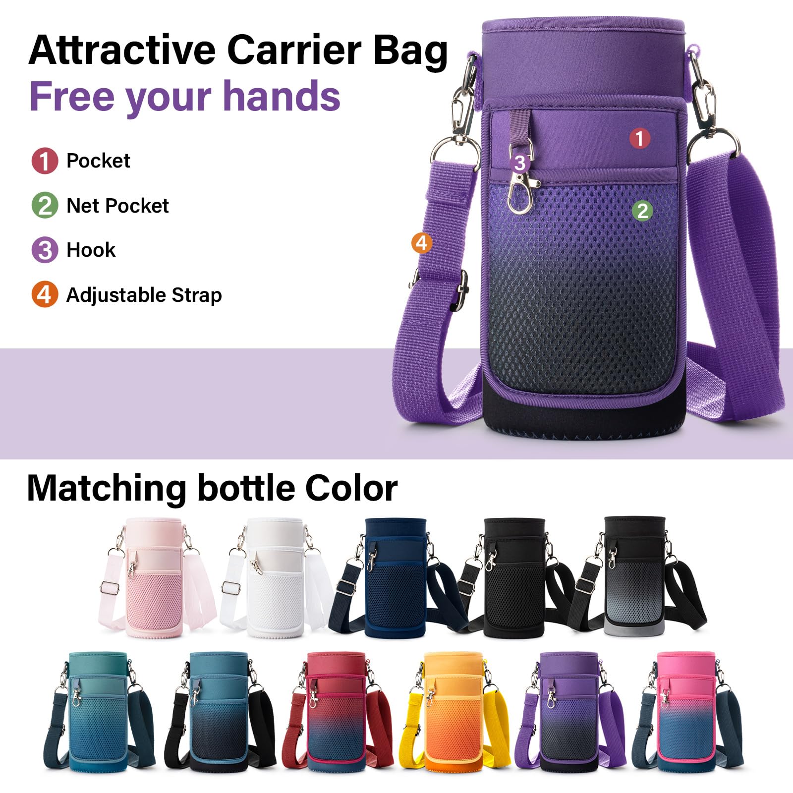 DYSANKY bottle with scratch-resistant powder coating for rugged use.
