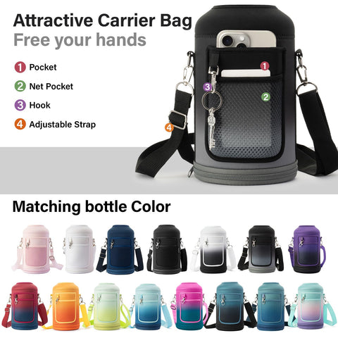 DYSANKY bottle-wide mouth design simplifies cleaning and ice addition.