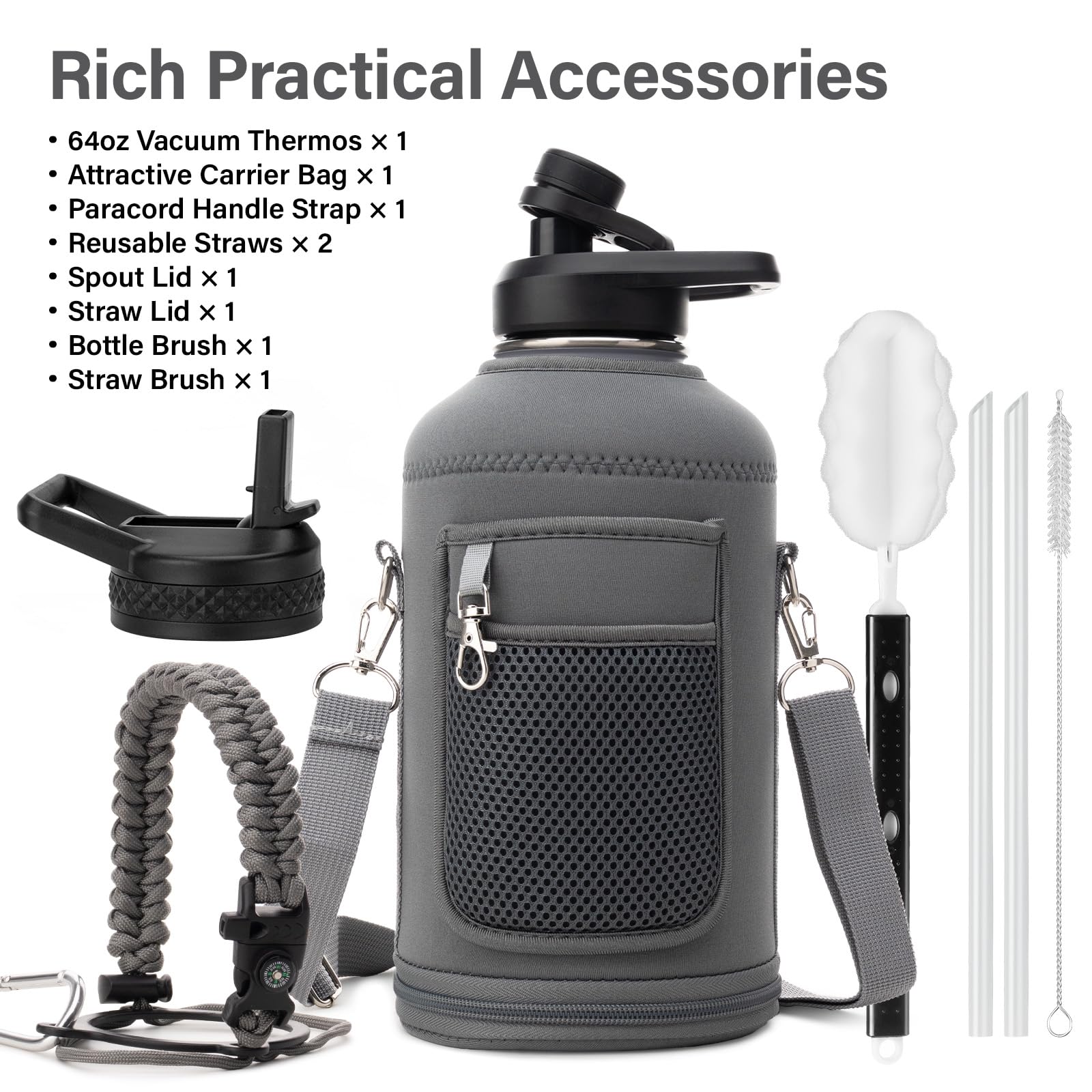 DYSANKY bottle carrier bag combines style with convenient storage for keys and phone.