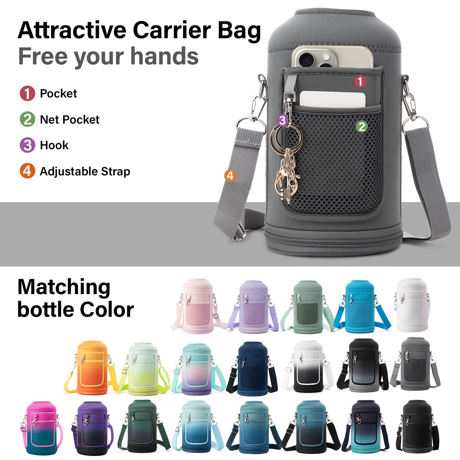 DYSANKY bottle's scratch-resistant coating stays sleek after rugged daily use.